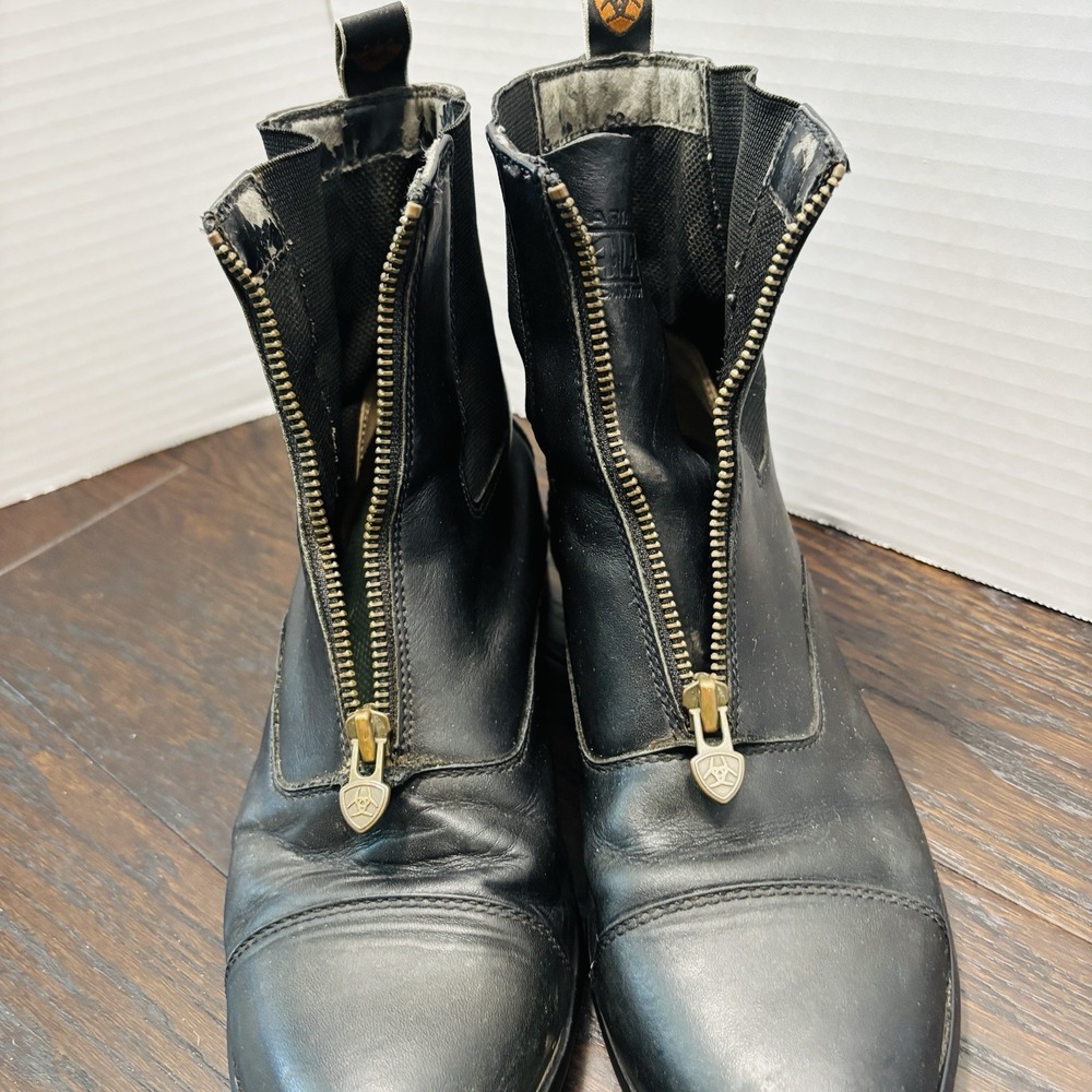 Ariat Heritage IV Zip Paddock Boot Women US 7.5B Equestrian Riding Leather Flaws - Picture 6 of 11